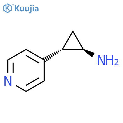 rac-(1R,2S)-2-(pyridin-4-yl)cyclopropan-1-amine structure