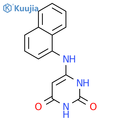 6-(naphthalen-1-ylamino)pyrimidine-2,4(1H,3H)-dione structure