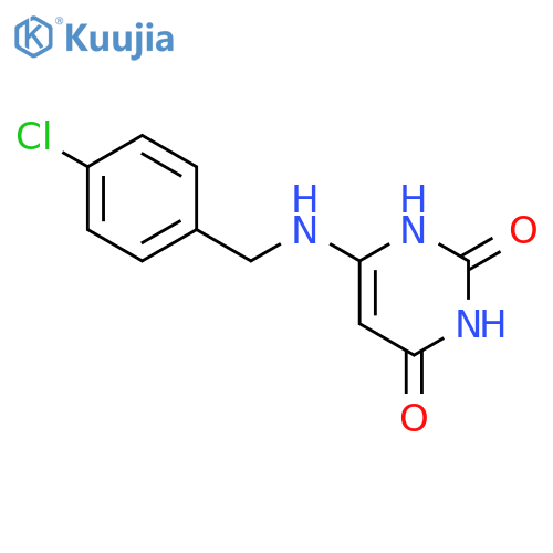 6-((4-chlorobenzyl)amino)pyrimidine-2,4(1H,3H)-dione structure