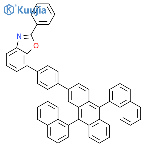 Benzoxazole, 7-[4-(9,10-di-1-naphthalenyl-2-anthracenyl)phenyl]-2-phenyl- structure