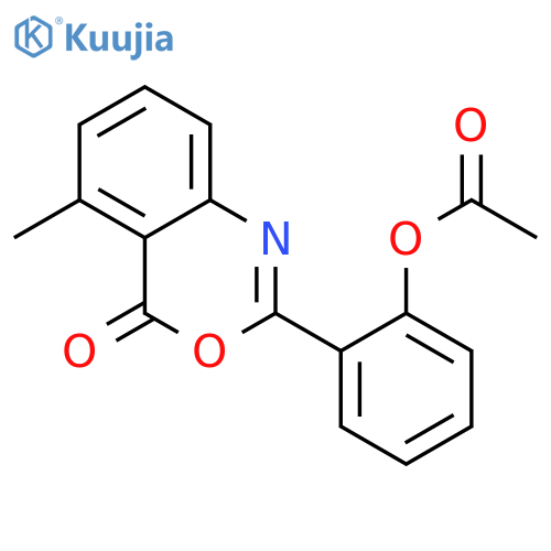 4H-3,1-Benzoxazin-4-one, 2-[2-(acetyloxy)phenyl]-5-methyl- structure