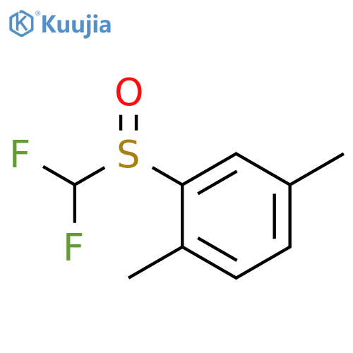 2-[(Difluoromethyl)sulfinyl]-1,4-dimethylbenzene structure