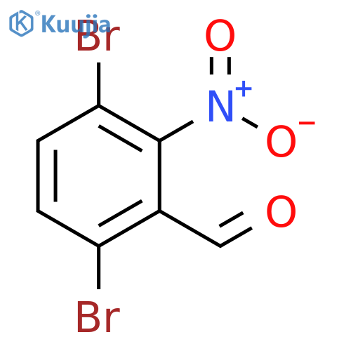 Benzaldehyde, 3,6-dibromo-2-nitro- structure