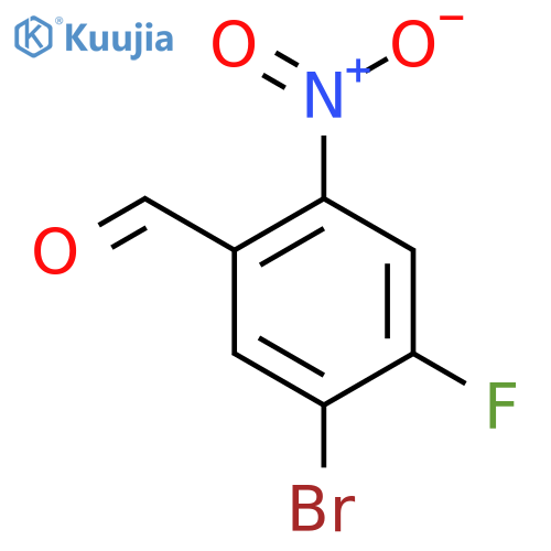 5-Bromo-4-fluoro-2-nitrobenzaldehyde structure