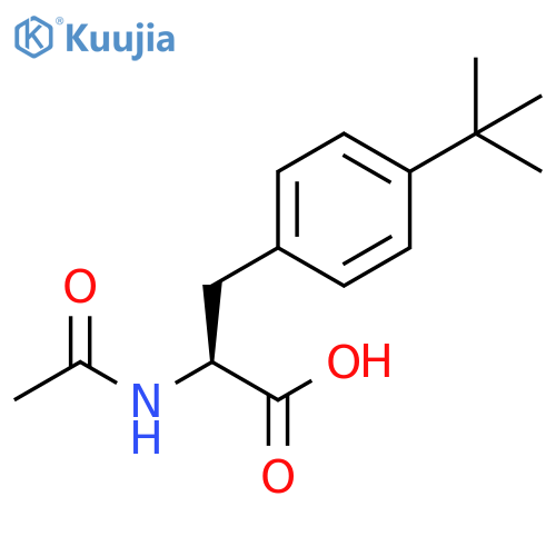Phenylalanine, N-acetyl-4-(1,1-dimethylethyl)- structure
