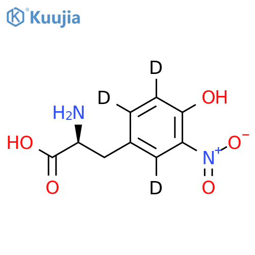 3-Nitro-L-tyrosine-d3 structure