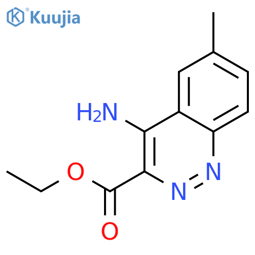 3-Cinnolinecarboxylic acid, 4-amino-6-methyl-, ethyl ester structure