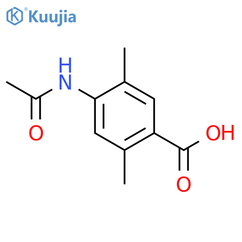 4-acetamido-2,5-dimethylbenzoic acid structure