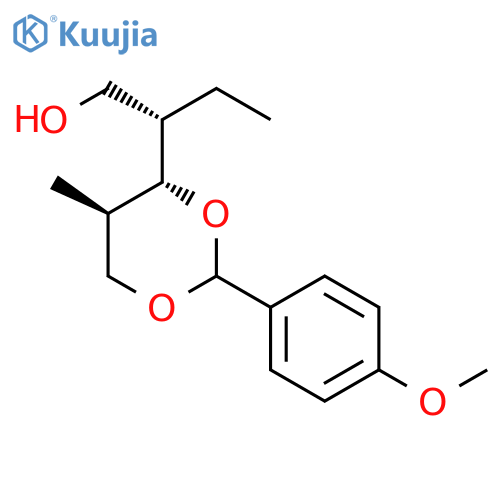 D-Ribitol, 2,4-dideoxy-2-ethyl-3,5-O-[(4-methoxyphenyl)methylene]-4-methyl- structure