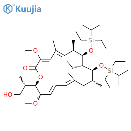 Oxacyclooctadeca-3,5,13,15-tetraen-2-one, 8,10-bis[[diethyl(1-methylethyl)silyl]oxy]-9-ethyl-18-[(1S)-2-hydroxy-1-methylethyl]-3,17-dimethoxy-5,7,11,13-tetramethyl-, (3Z,5E,7R,8R,9S,10S,11R,13E,15E,17S,18R)- structure