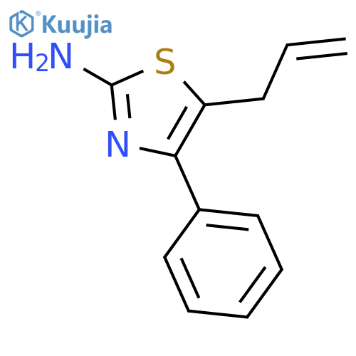 4-phenyl-N-(prop-2-en-1-yl)-1,3-thiazol-2-amine structure