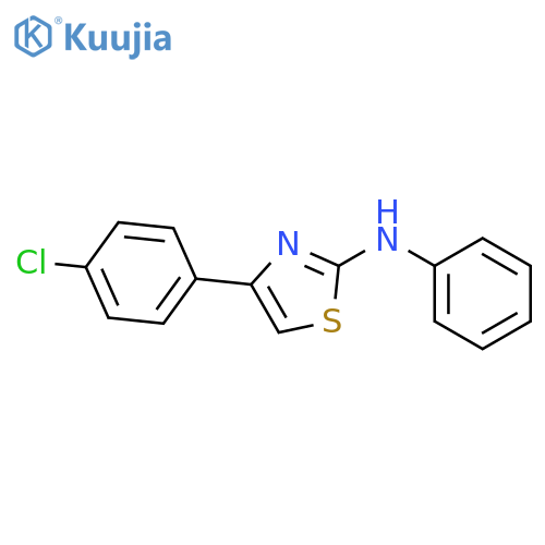2-Thiazolamine, 4-(4-chlorophenyl)-N-phenyl- structure