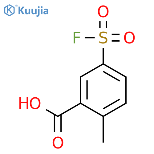5-(fluorosulfonyl)-2-methylbenzoic acid structure