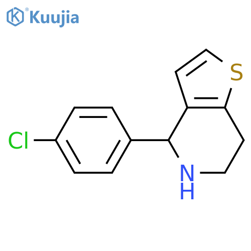 4-(4-chlorophenyl)-4H,5H,6H,7H-thieno3,2-cpyridine structure