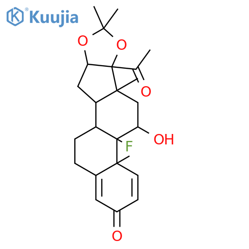 Pregna-1,4-diene-3,20-dione,9-fluoro-11-hydroxy-16,17-[(1-methylethylidene)bis(oxy)]-, (11b,16a)- structure