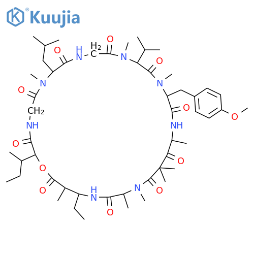 2-(butan-2-yl)-28-ethyl-17-(4-methoxybenzyl)-7,13,16,20,22,22,24,25,29-nonamethyl-8-(2-methylpropyl)-14-(propan-2-yl)-1-oxa-4,7,10,13,16,19,24,27-octaazacyclotriacontane-3,6,9,12,15,18,21,23,26,30-decone structure