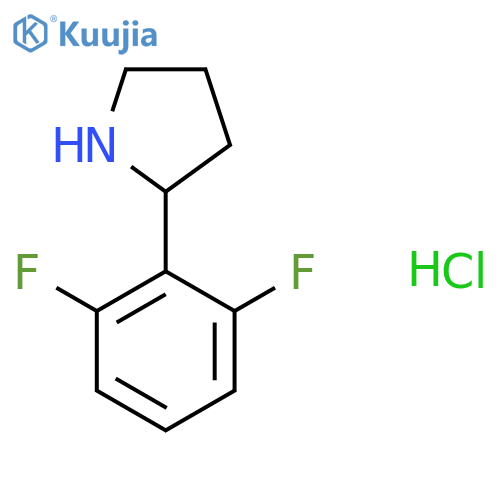 2-(2,6-Difluorophenyl)pyrrolidine hydrochloride structure