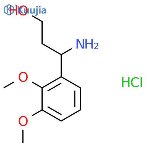 3-AMINO-3-(2,3-DIMETHOXYPHENYL)PROPAN-1-OL HCl structure