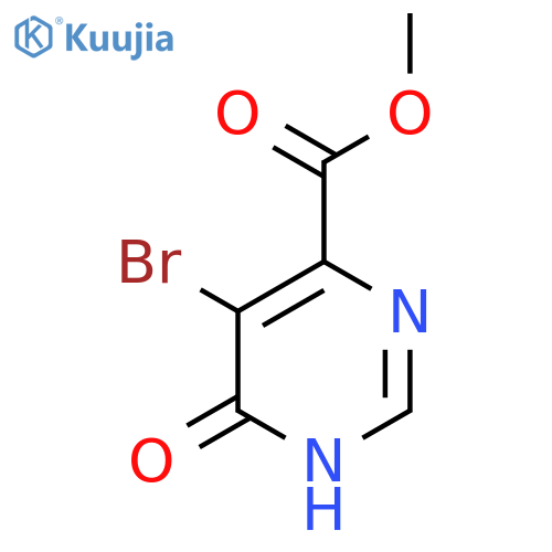 Methyl 5-bromo-6-hydroxypyrimidine-4-carboxylate structure
