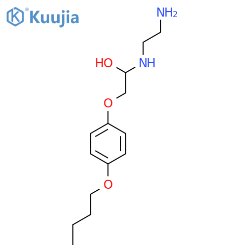 1-((2-Aminoethyl)amino)-2-(4-butoxyphenoxy)ethan-1-OL structure