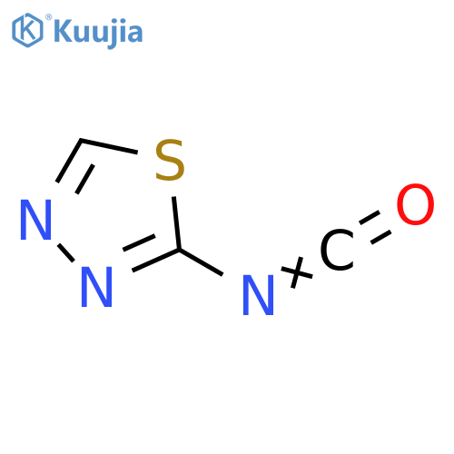 2-isocyanato-1,3,4-thiadiazole structure