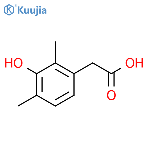 2,4-Dimethyl-3-hydroxyphenylacetic acid structure