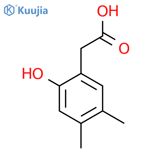 2-(2-hydroxy-4,5-dimethylphenyl)acetic acid structure