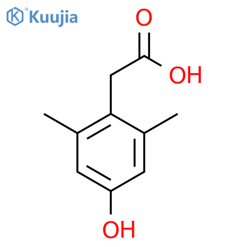 2-(4-hydroxy-2,6-dimethylphenyl)acetic acid structure