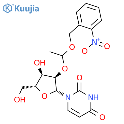 Uridine, 2'-O-[1-[(2-nitrophenyl)methoxy]ethyl]- structure
