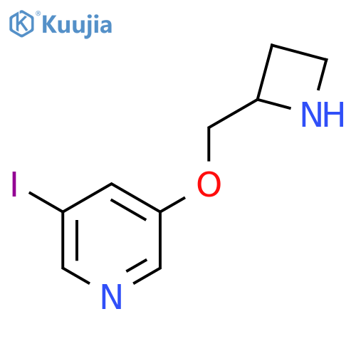 Pyridine, 3-[(2S)-2-azetidinylmethoxy]-5-iodo- structure