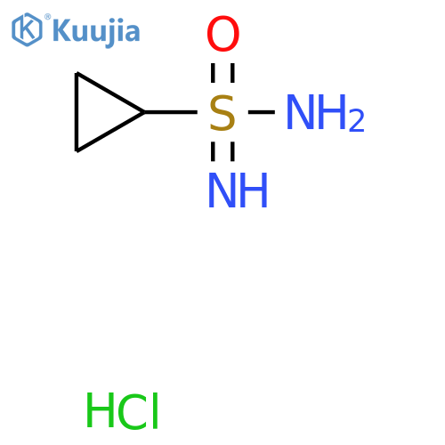 (Aminosulfonimidoyl)cyclopropane;hydrochloride structure