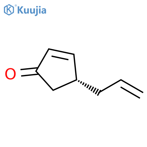 2-Cyclopenten-1-one, 4-(2-propen-1-yl)-, (4R)- structure