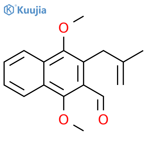 1,4-Dimethoxy-3-(2-methyl-2-propen-1-yl)-2-naphthalenecarboxaldehyde structure