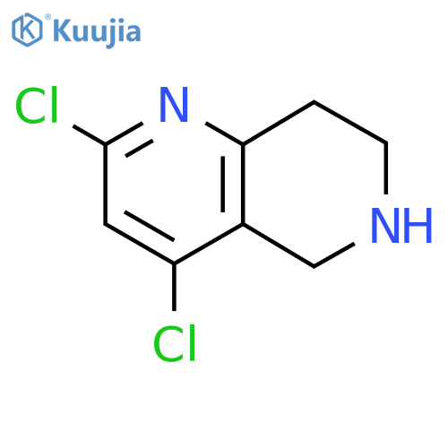 2,4-Dichloro-5,6,7,8-tetrahydro-1,6-naphthyridine structure