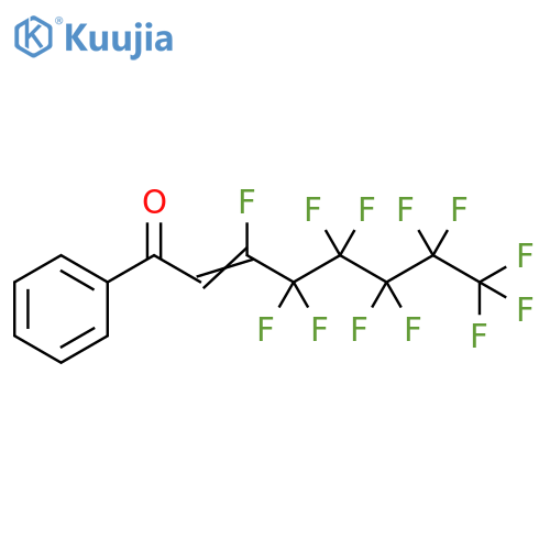 2-Octen-1-one, 3,4,4,5,5,6,6,7,7,8,8,8-dodecafluoro-1-phenyl- structure