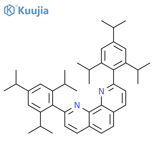 1,10-Phenanthroline, 2,9-bis[2,4,6-tris(1-methylethyl)phenyl]- structure