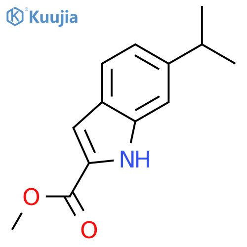 methyl 6-isopropyl-1H-indole-2-carboxylate structure
