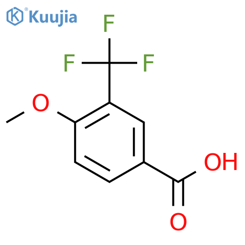 4-Methoxy-3-(trifluoromethyl)benzoic acid structure