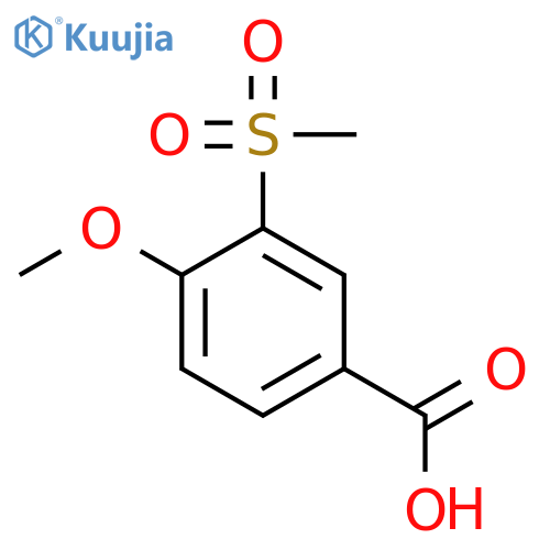 3-Methanesulfonyl-4-methoxybenzoic Acid structure