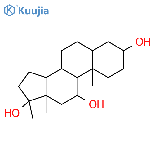 5.α.-androstane-3.β.,11.β.,17.β.-triol, 17-methyl- structure
