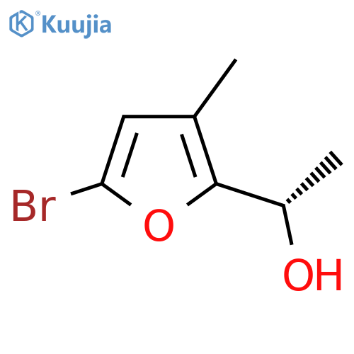 (1S)-1-(5-bromo-3-methylfuran-2-yl)ethan-1-ol structure