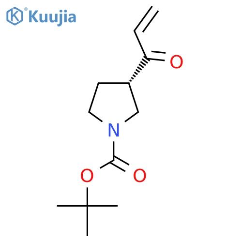 tert-butyl (3S)-3-(prop-2-enoyl)pyrrolidine-1-carboxylate structure