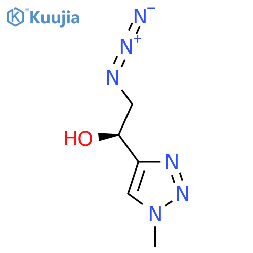 (1S)-2-azido-1-(1-methyl-1H-1,2,3-triazol-4-yl)ethan-1-ol structure