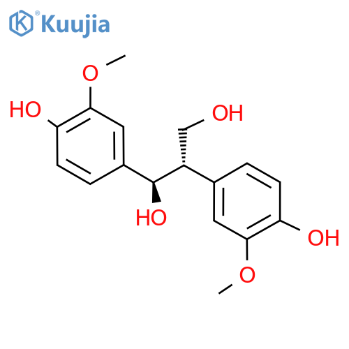 1,2-bis(4-hydroxy-3-methoxyphenyl)propane-1,3-diol structure