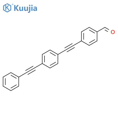 Benzaldehyde, 4-[[4-(phenylethynyl)phenyl]ethynyl]- structure