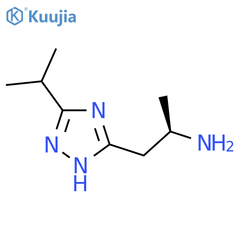 1H-1,2,4-Triazole-3-ethanamine, α-methyl-5-(1-methylethyl)-, (αR)- structure