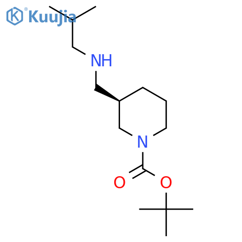 tert-butyl (3R)-3-{[(2-methylpropyl)amino]methyl}piperidine-1-carboxylate structure