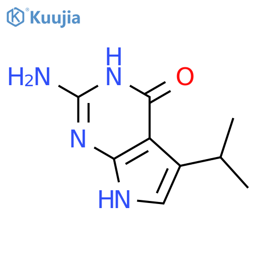 2-amino-3,7-dihydro-5-(1-methylethyl)-4H-Pyrrolo[2,3-d]pyrimidin-4-one structure