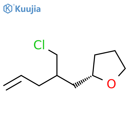 Furan, 2-[2-(chloromethyl)-4-penten-1-yl]tetrahydro-, (2S)- structure