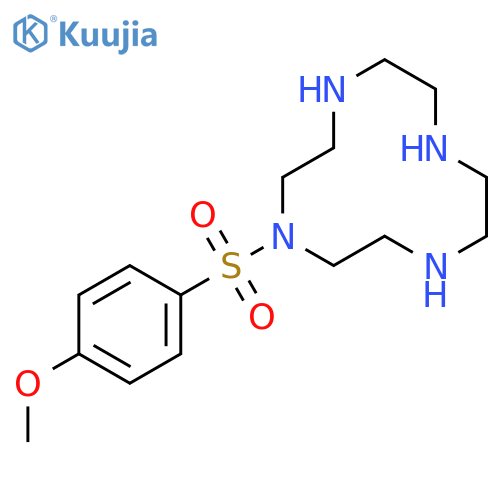 1,4,7,10-Tetraazacyclododecane, 1-[(4-methoxyphenyl)sulfonyl]- structure